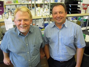 University of Utah biology professor Wayne Potts and human genetics research associated Petr Tvrdik.