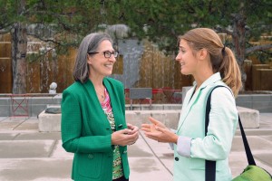 Dr. Marilyn Luptak and social work Ph.D. student Kara Byrne.