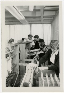 In the 1950s, Sterling W. Sill Family Home Living Center student residents learned skills such as weaving, reupholstering and preserving fruits and vegetables.