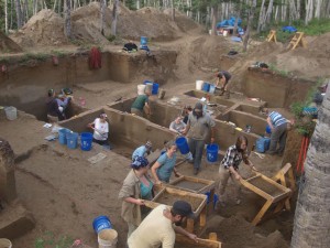 The Upward Sun River archaeological site in Alaska.