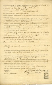 Autographed by both Joseph Smith and his brother Hyrum, this letter is dated 1839 and is very rare as it contains both of the brothers’ signatures. The document served as an instrument for the sale of a home property in Nauvoo, Illinois, between Sidney Rigdon and the Smith brothers.