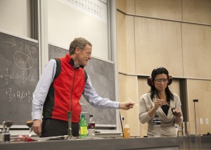 A live demonstration during University of Utah's 2014 Science Day.