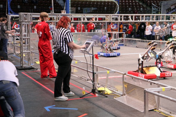 A scene from the 2014 Utah Regional FIRST Robotics Competition. The 2016 event is March 18-19 at the Maverik Center in West Valley City, Utah.