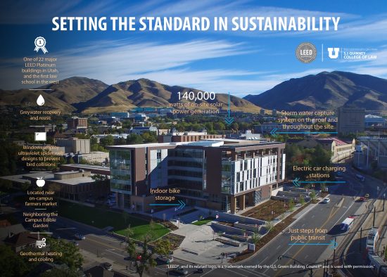 Setting the standard in sustainability info graphic.