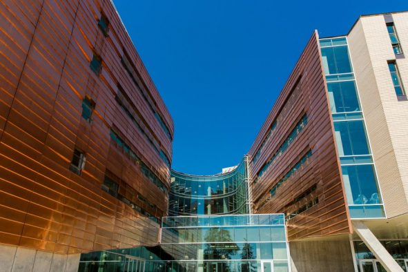 Exterior of Lassonde Studios at the University of Utah.