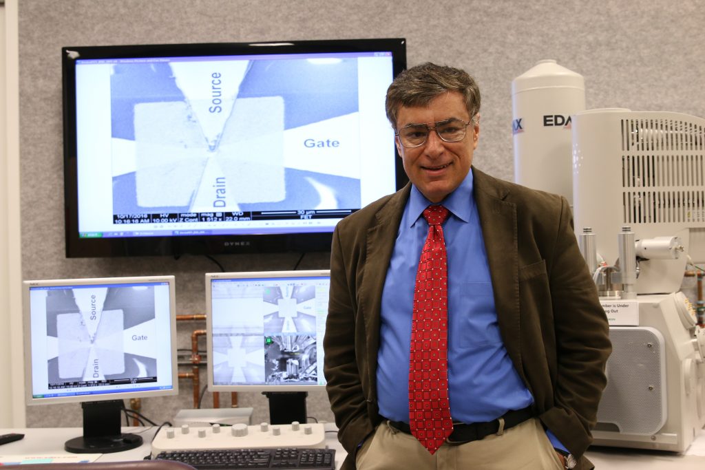 University of Utah electrical and computer engineering professor Massood Tabib-Azar and his team of engineers have come up with a way to produce microscopic electronic switches for appliances and devices that can grow and dissolve wires inside the circuitry that instantly connect and disconnect electrical flow. With this technology, consumer products such as smartphones and computer laptops could run at least twice as long on a single battery charge, and newer all-digital appliances such as televisions and video game consoles could be much more power efficient.